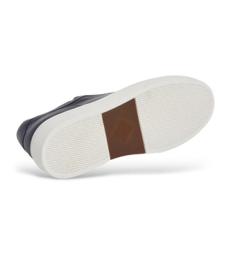 Hackett London Zapatillas de Piel Hackney Class marino