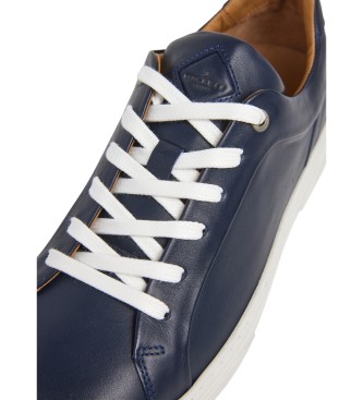 Hackett London Zapatillas de Piel Hackney Class marino