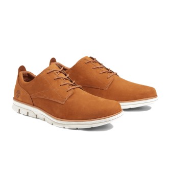 Timberland Zapatillas de piel de ca�a baja con cordones Bradstreet marr�n