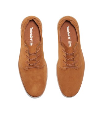 Timberland Zapatillas de piel de ca�a baja con cordones Bradstreet marr�n