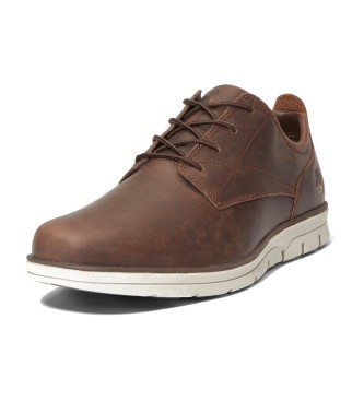 Timberland Zapatillas de piel de ca�a baja con cordones Bradstreet marr�n