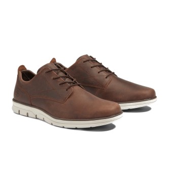 Timberland Zapatillas de piel de ca�a baja con cordones Bradstreet marr�n