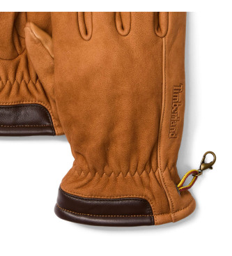 Timberland Winter Hill nubuck gloves in brown