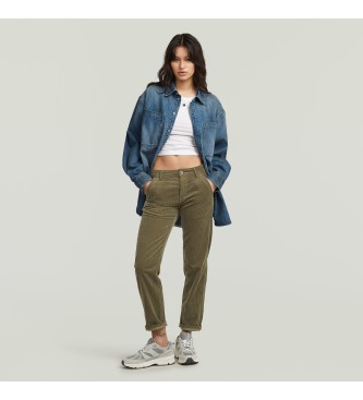 G-Star Pantaloni chino verdi boyfriend di Kate