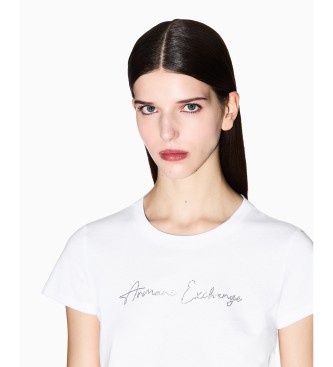 A|X Armani Exchange Camiseta Entallada blanco