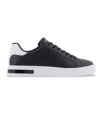 A|X Armani Exchange Svarta sneakers med crossoverlogotyp