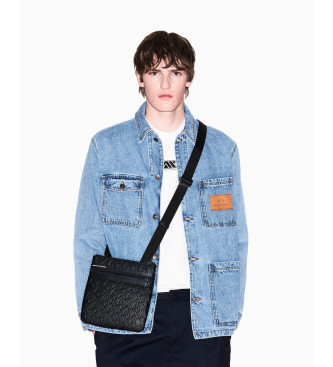 A|X Armani Exchange Logo Integral shoulder bag black