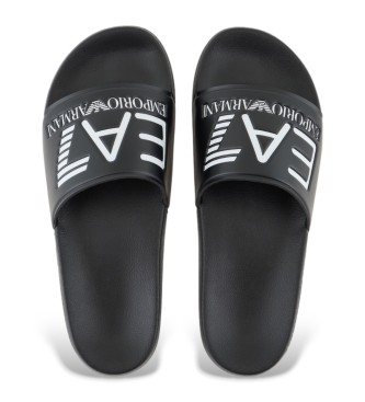 EA7 Chinelos Maxilogo preto