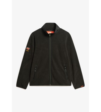 Superdry Forro polar con cremallera integral Active negro