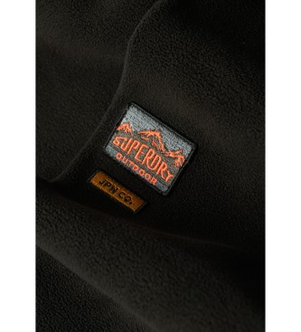 Superdry Forro polar con cremallera integral Active negro