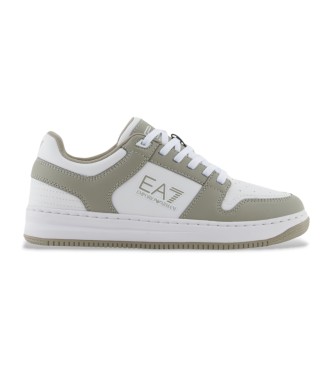 EA7 Sneakers Slasher bianche e verdi