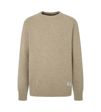 Pepe Jeans Jersey punto fit regular beige