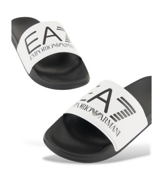 EA7 Flip-flops Maxilogo hvid, sort