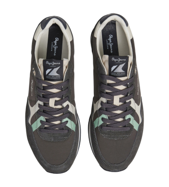 Pepe Jeans Szare skórzane buty Brit Road M