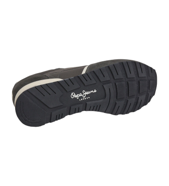 Pepe Jeans Szare skórzane buty Brit Road M