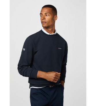 Hackett London Felpa blu navy essenziale