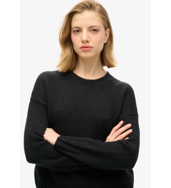 Superdry Pull essentiel � col ras du cou noir