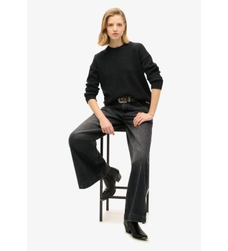 Superdry Pull essentiel � col ras du cou noir