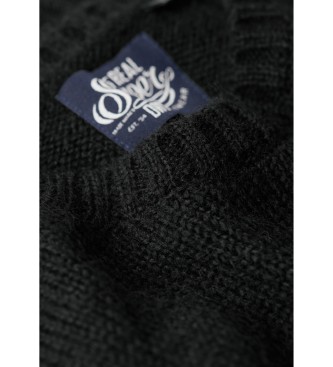 Superdry Pull essentiel � col ras du cou noir
