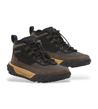 Timberland Skórzane buty do wspinaczki Greenstride Motion 6 Mid brązowe