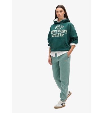 Superdry Pantal�n Jogger de bajos el�sticos con logotipo Essential azul