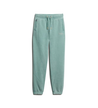 Superdry Pantal�n Jogger de bajos el�sticos con logotipo Essential azul