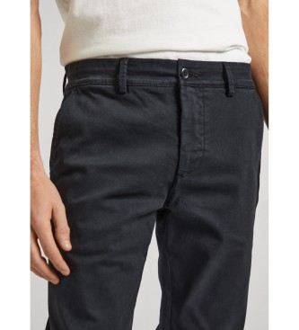 Pepe Jeans Pantalon chino slim en serg� noir