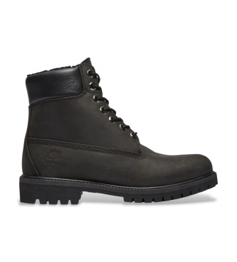 Timberland Premium 6 Inch Lace Up Lederstiefel Schwarz
