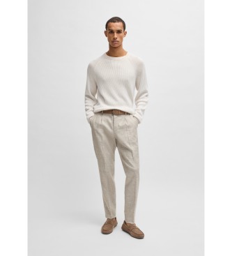 BOSS Noel Leder Mokassins braun