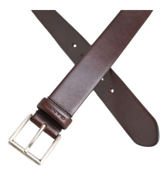 Gant Cinto de couro castanho cl�ssico