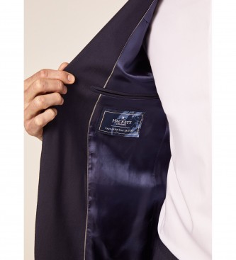 Hackett London Costume Laine anti-froissage marine