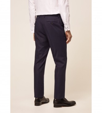 Hackett London Costume Laine anti-froissage marine