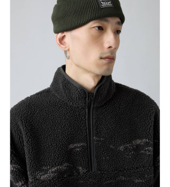 Levi's Camisola Idyllwild Sherpa Popover preta