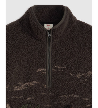 Levi's Camisola Idyllwild Sherpa Popover preta