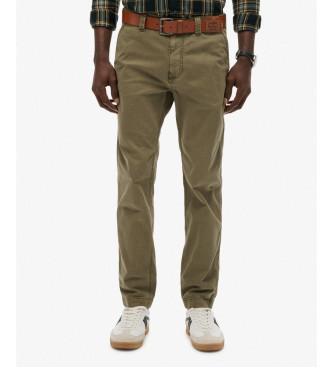 Superdry Chino Utility-byxor m�rkbrun