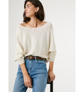 Pepe Jeans Pulover Candela bela