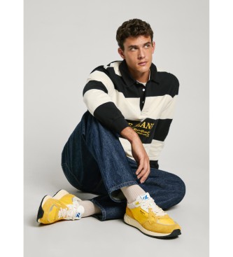 Pepe Jeans Sneakers Marlon Divided in pelle gialla