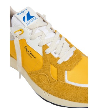 Pepe Jeans Sneakers Marlon Divided in pelle gialla