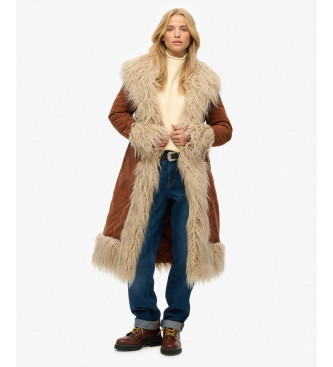 Superdry Afghan brown coat