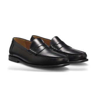 BOSS Tevan black leather shoes