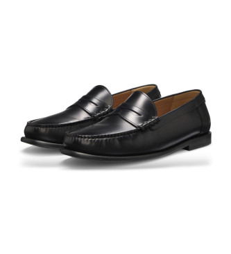 BOSS Tevan black leather shoes