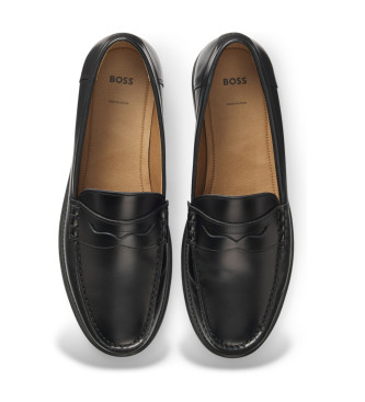 BOSS Tevan black leather shoes