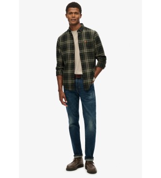 Superdry Camisa verde lenhador