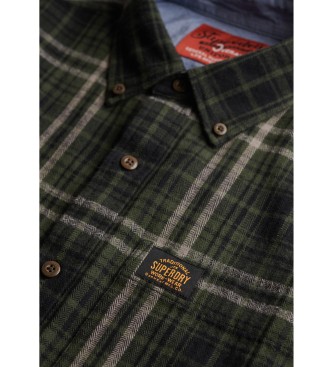 Superdry Camisa verde lenhador