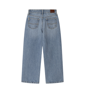 Pepe Jeans Cal�as de ganga de corte largo azuis