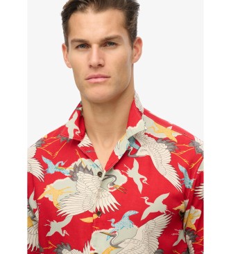 Superdry Camisa havaiana vermelha da Merchant Store