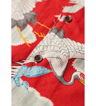 Superdry Camisa havaiana vermelha da Merchant Store