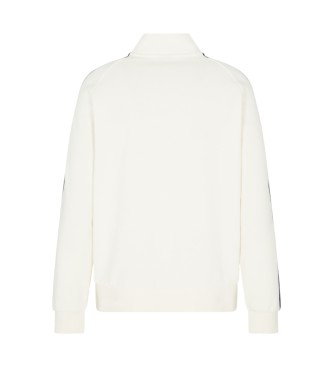 EA7 Camisola de malha de algod�o com log�tipo em branco