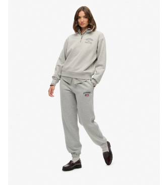 Superdry Pantal�n Jogger Boyfriend gris