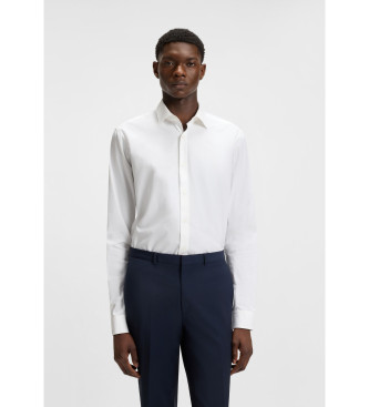 HUGO Wei�es Popeline-Hemd in moderner Passform
